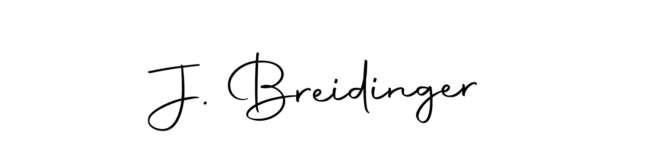 Create a beautiful signature design for name J. Breidinger. With this signature (Autography-DOLnW) fonts, you can make a handwritten signature for free. J. Breidinger signature style 10 images and pictures png