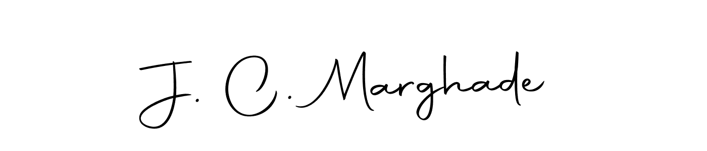 Create a beautiful signature design for name J. C. Marghade. With this signature (Autography-DOLnW) fonts, you can make a handwritten signature for free. J. C. Marghade signature style 10 images and pictures png