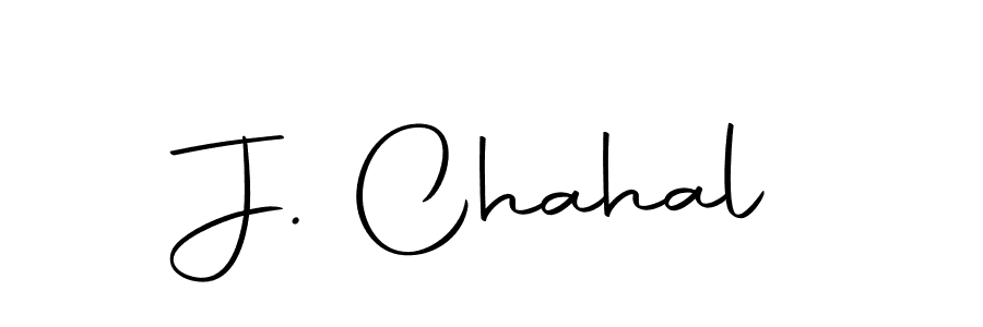 Design your own signature with our free online signature maker. With this signature software, you can create a handwritten (Autography-DOLnW) signature for name J. Chahal. J. Chahal signature style 10 images and pictures png