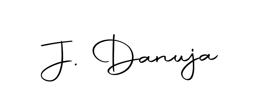 Use a signature maker to create a handwritten signature online. With this signature software, you can design (Autography-DOLnW) your own signature for name J. Danuja. J. Danuja signature style 10 images and pictures png