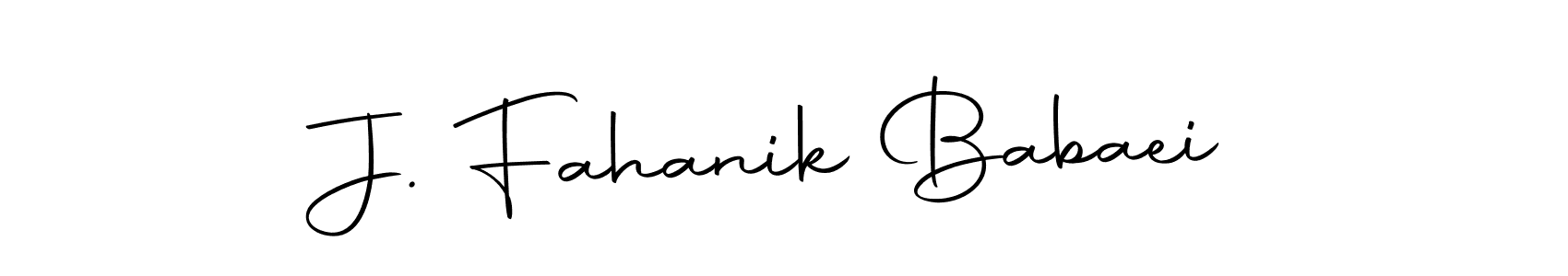 You can use this online signature creator to create a handwritten signature for the name J. Fahanik Babaei. This is the best online autograph maker. J. Fahanik Babaei signature style 10 images and pictures png