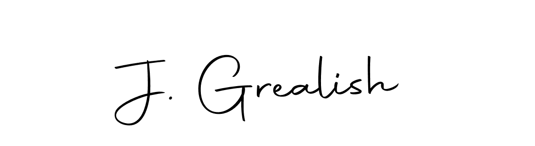 Make a beautiful signature design for name J. Grealish. With this signature (Autography-DOLnW) style, you can create a handwritten signature for free. J. Grealish signature style 10 images and pictures png