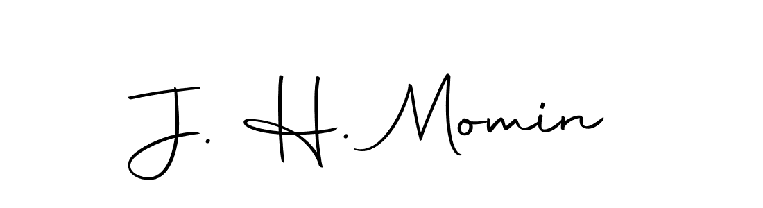 Make a beautiful signature design for name J. H. Momin. With this signature (Autography-DOLnW) style, you can create a handwritten signature for free. J. H. Momin signature style 10 images and pictures png