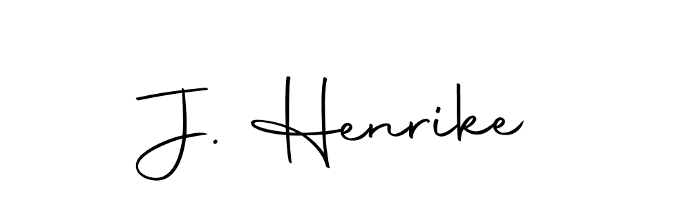 Design your own signature with our free online signature maker. With this signature software, you can create a handwritten (Autography-DOLnW) signature for name J. Henrike. J. Henrike signature style 10 images and pictures png