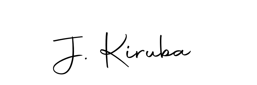 Similarly Autography-DOLnW is the best handwritten signature design. Signature creator online .You can use it as an online autograph creator for name J. Kiruba. J. Kiruba signature style 10 images and pictures png