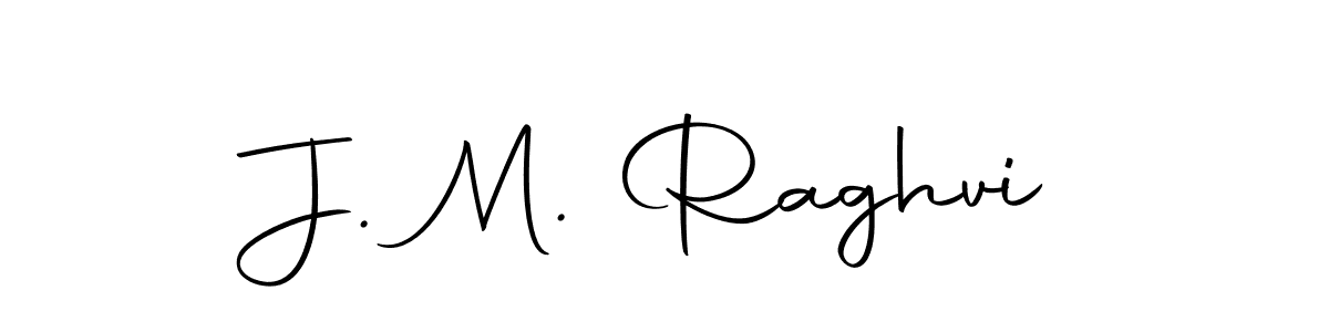 Create a beautiful signature design for name J. M. Raghvi. With this signature (Autography-DOLnW) fonts, you can make a handwritten signature for free. J. M. Raghvi signature style 10 images and pictures png