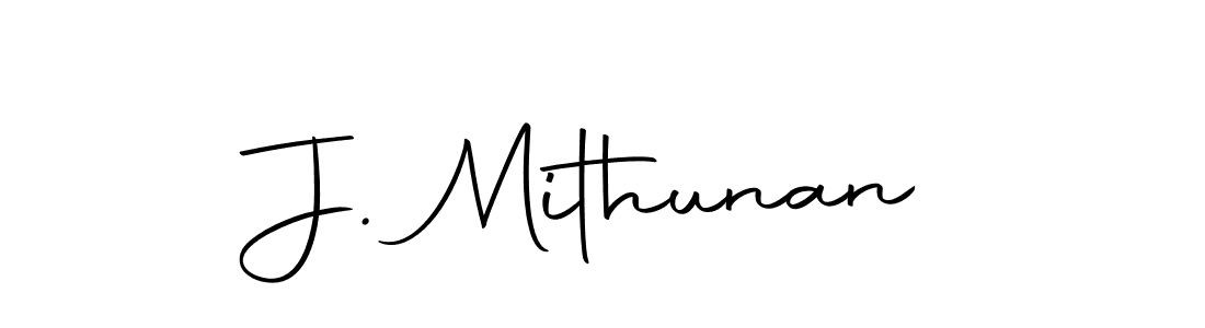 The best way (Autography-DOLnW) to make a short signature is to pick only two or three words in your name. The name J. Mithunan include a total of six letters. For converting this name. J. Mithunan signature style 10 images and pictures png