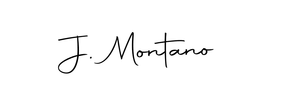 How to make J. Montano name signature. Use Autography-DOLnW style for creating short signs online. This is the latest handwritten sign. J. Montano signature style 10 images and pictures png