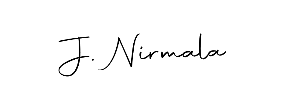 You can use this online signature creator to create a handwritten signature for the name J. Nirmala. This is the best online autograph maker. J. Nirmala signature style 10 images and pictures png