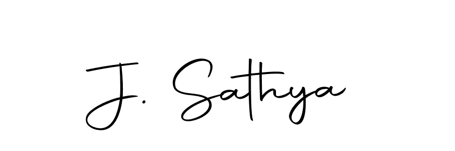 Design your own signature with our free online signature maker. With this signature software, you can create a handwritten (Autography-DOLnW) signature for name J. Sathya. J. Sathya signature style 10 images and pictures png