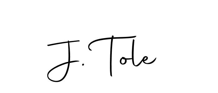 Here are the top 10 professional signature styles for the name J. Tole. These are the best autograph styles you can use for your name. J. Tole signature style 10 images and pictures png