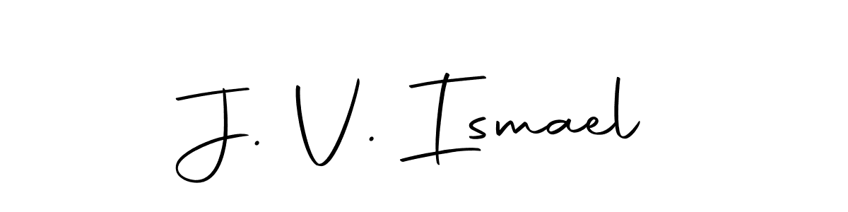 Design your own signature with our free online signature maker. With this signature software, you can create a handwritten (Autography-DOLnW) signature for name J. V. Ismael. J. V. Ismael signature style 10 images and pictures png