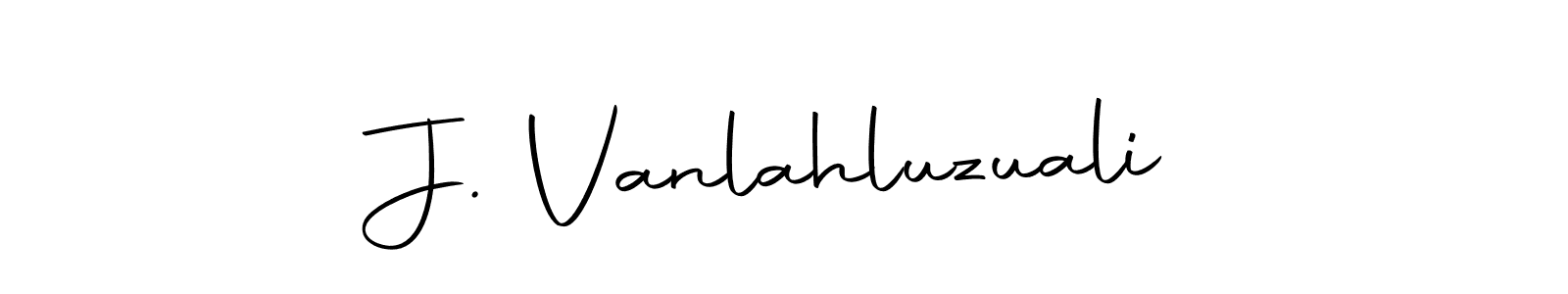 Make a beautiful signature design for name J. Vanlahluzuali. With this signature (Autography-DOLnW) style, you can create a handwritten signature for free. J. Vanlahluzuali signature style 10 images and pictures png