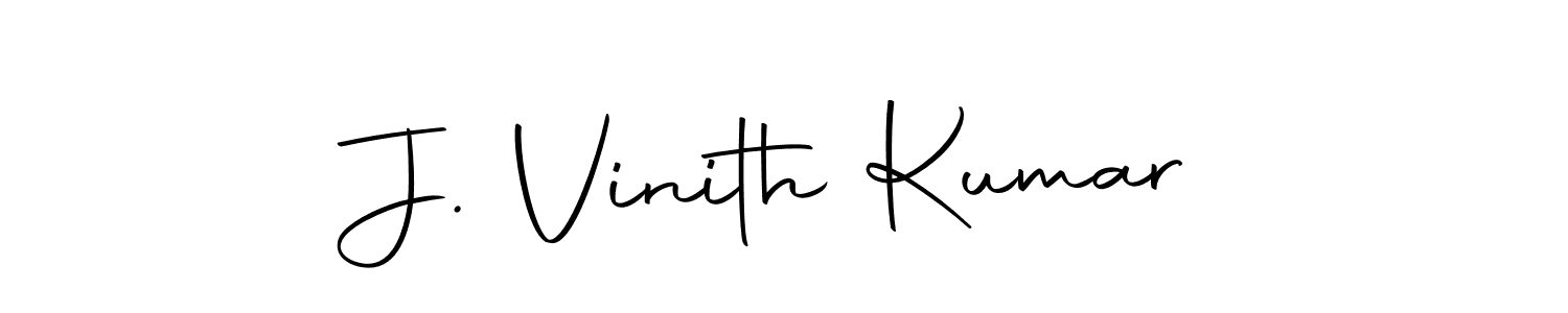 Use a signature maker to create a handwritten signature online. With this signature software, you can design (Autography-DOLnW) your own signature for name J. Vinith Kumar. J. Vinith Kumar signature style 10 images and pictures png