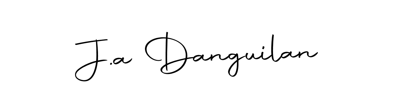 Make a beautiful signature design for name J.a Danguilan. With this signature (Autography-DOLnW) style, you can create a handwritten signature for free. J.a Danguilan signature style 10 images and pictures png