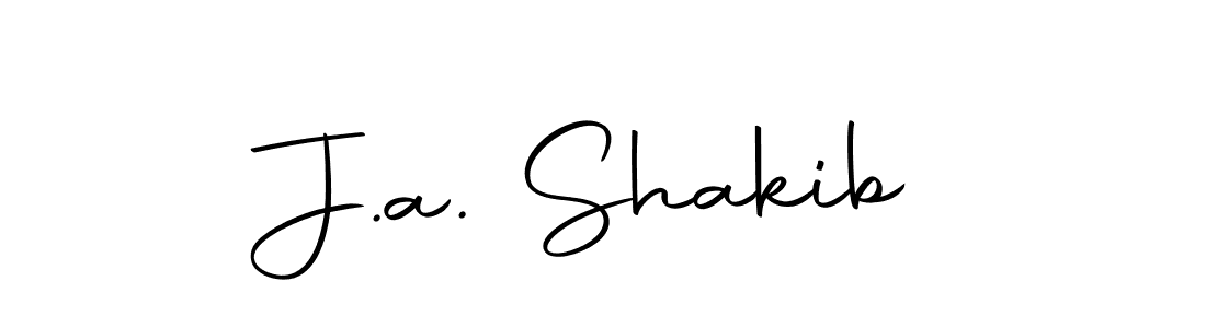 Make a beautiful signature design for name J.a. Shakib. With this signature (Autography-DOLnW) style, you can create a handwritten signature for free. J.a. Shakib signature style 10 images and pictures png