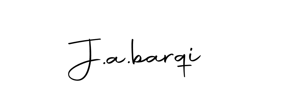 Use a signature maker to create a handwritten signature online. With this signature software, you can design (Autography-DOLnW) your own signature for name J.a.barqi. J.a.barqi signature style 10 images and pictures png