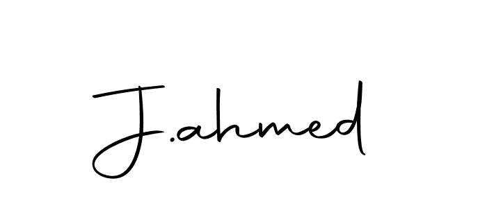 Similarly Autography-DOLnW is the best handwritten signature design. Signature creator online .You can use it as an online autograph creator for name J.ahmed. J.ahmed signature style 10 images and pictures png