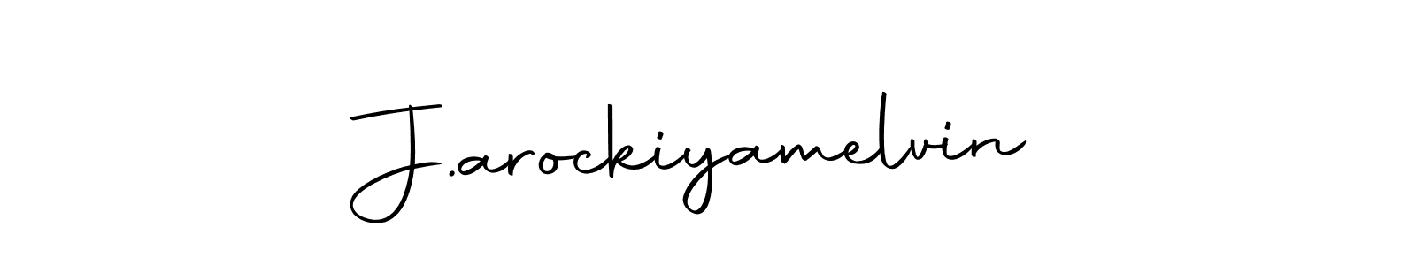 Make a beautiful signature design for name J.arockiyamelvin. Use this online signature maker to create a handwritten signature for free. J.arockiyamelvin signature style 10 images and pictures png