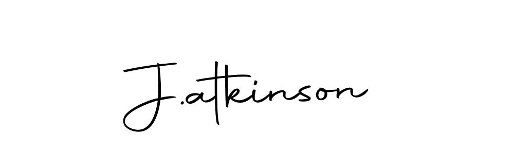 Create a beautiful signature design for name J.atkinson. With this signature (Autography-DOLnW) fonts, you can make a handwritten signature for free. J.atkinson signature style 10 images and pictures png