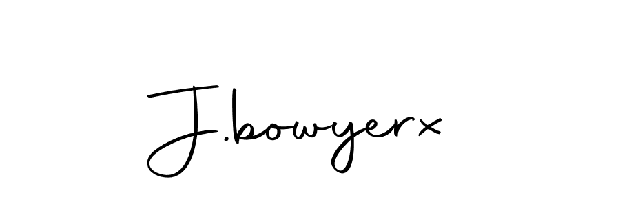 Create a beautiful signature design for name J.bowyerx. With this signature (Autography-DOLnW) fonts, you can make a handwritten signature for free. J.bowyerx signature style 10 images and pictures png