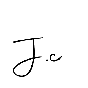 Design your own signature with our free online signature maker. With this signature software, you can create a handwritten (Autography-DOLnW) signature for name J.c. J.c signature style 10 images and pictures png