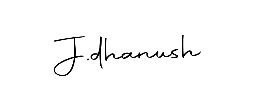 Use a signature maker to create a handwritten signature online. With this signature software, you can design (Autography-DOLnW) your own signature for name J.dhanush. J.dhanush signature style 10 images and pictures png