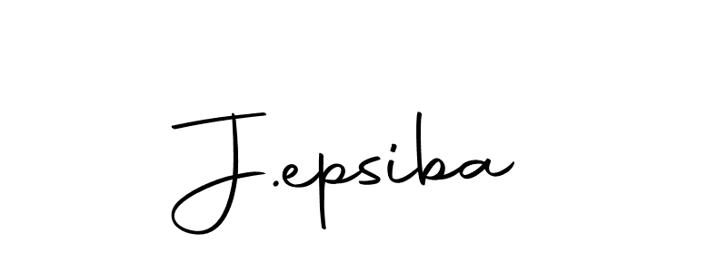 J.epsiba stylish signature style. Best Handwritten Sign (Autography-DOLnW) for my name. Handwritten Signature Collection Ideas for my name J.epsiba. J.epsiba signature style 10 images and pictures png