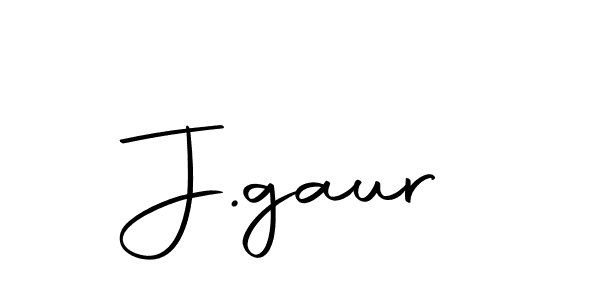 Create a beautiful signature design for name J.gaur. With this signature (Autography-DOLnW) fonts, you can make a handwritten signature for free. J.gaur signature style 10 images and pictures png