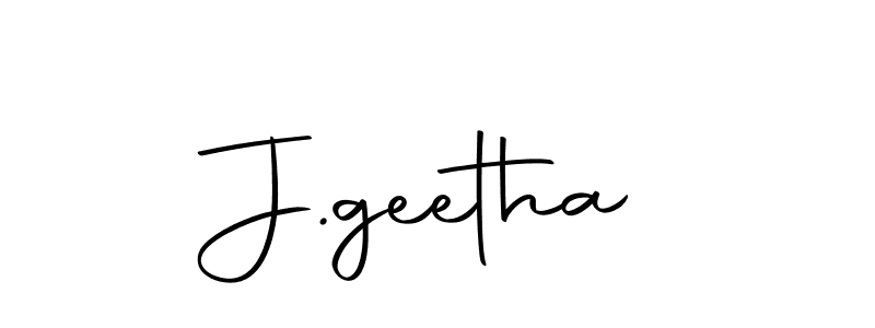 Make a beautiful signature design for name J.geetha. With this signature (Autography-DOLnW) style, you can create a handwritten signature for free. J.geetha signature style 10 images and pictures png