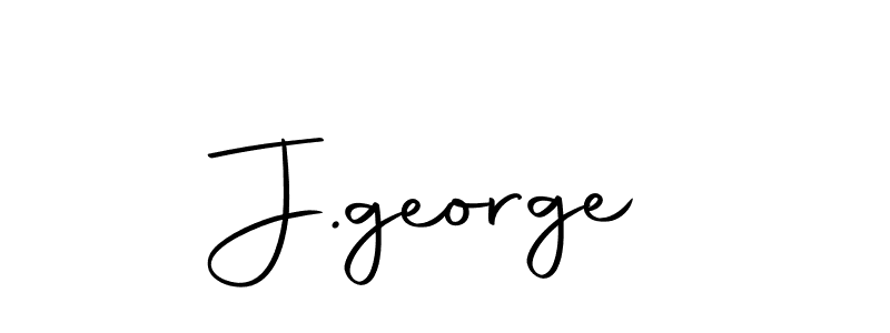 Create a beautiful signature design for name J.george. With this signature (Autography-DOLnW) fonts, you can make a handwritten signature for free. J.george signature style 10 images and pictures png