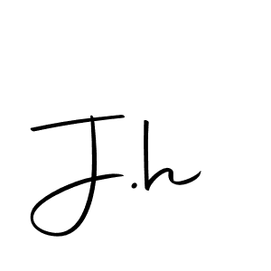Design your own signature with our free online signature maker. With this signature software, you can create a handwritten (Autography-DOLnW) signature for name J.h. J.h signature style 10 images and pictures png