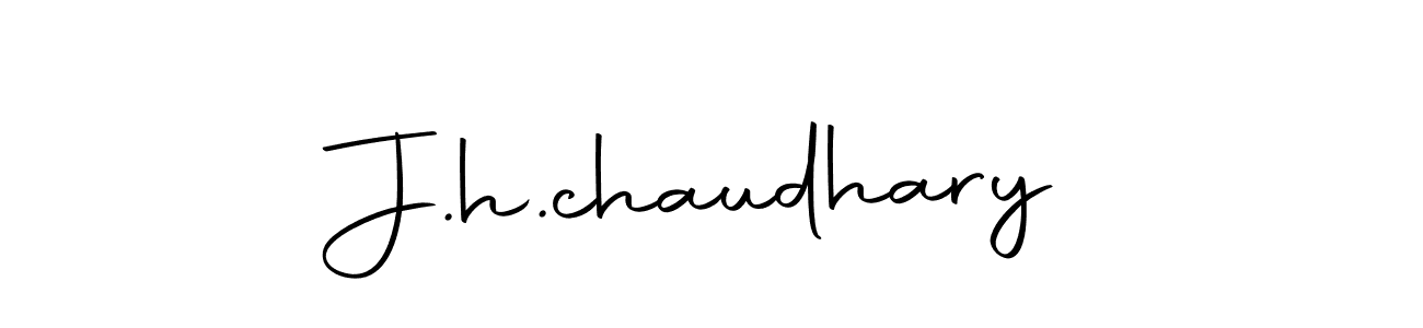 How to make J.h.chaudhary name signature. Use Autography-DOLnW style for creating short signs online. This is the latest handwritten sign. J.h.chaudhary signature style 10 images and pictures png