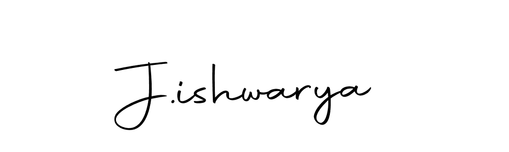 Create a beautiful signature design for name J.ishwarya. With this signature (Autography-DOLnW) fonts, you can make a handwritten signature for free. J.ishwarya signature style 10 images and pictures png
