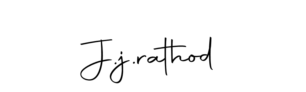 How to make J.j.rathod name signature. Use Autography-DOLnW style for creating short signs online. This is the latest handwritten sign. J.j.rathod signature style 10 images and pictures png