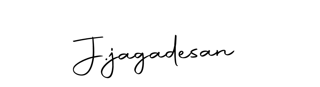 Create a beautiful signature design for name J.jagadesan. With this signature (Autography-DOLnW) fonts, you can make a handwritten signature for free. J.jagadesan signature style 10 images and pictures png