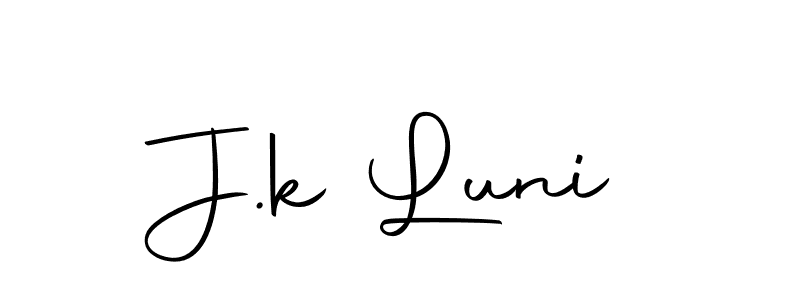 How to Draw J.k Luni signature style? Autography-DOLnW is a latest design signature styles for name J.k Luni. J.k Luni signature style 10 images and pictures png