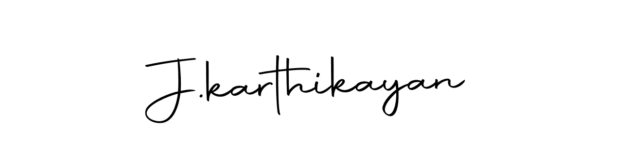 Use a signature maker to create a handwritten signature online. With this signature software, you can design (Autography-DOLnW) your own signature for name J.karthikayan. J.karthikayan signature style 10 images and pictures png