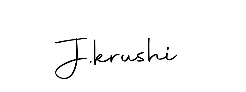 How to make J.krushi signature? Autography-DOLnW is a professional autograph style. Create handwritten signature for J.krushi name. J.krushi signature style 10 images and pictures png