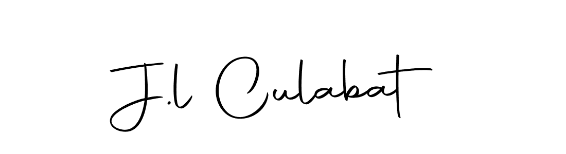 The best way (Autography-DOLnW) to make a short signature is to pick only two or three words in your name. The name J.l Culabat include a total of six letters. For converting this name. J.l Culabat signature style 10 images and pictures png