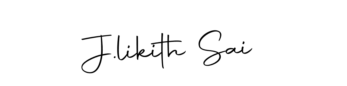 The best way (Autography-DOLnW) to make a short signature is to pick only two or three words in your name. The name J.likith Sai include a total of six letters. For converting this name. J.likith Sai signature style 10 images and pictures png