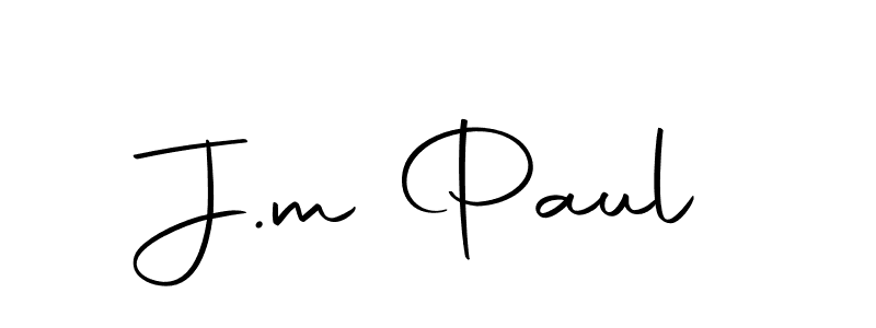 Also we have J.m Paul name is the best signature style. Create professional handwritten signature collection using Autography-DOLnW autograph style. J.m Paul signature style 10 images and pictures png