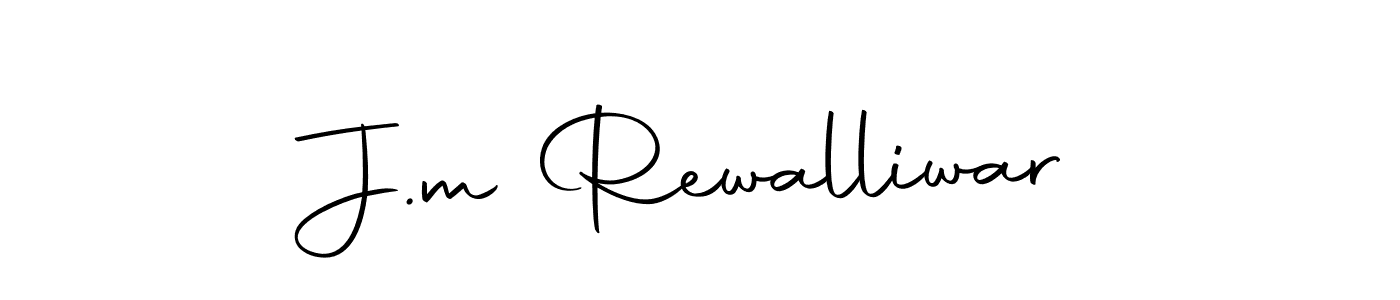 Also we have J.m Rewalliwar name is the best signature style. Create professional handwritten signature collection using Autography-DOLnW autograph style. J.m Rewalliwar signature style 10 images and pictures png