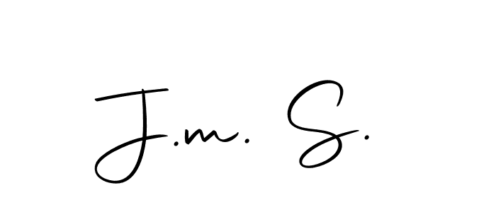 J.m. S. stylish signature style. Best Handwritten Sign (Autography-DOLnW) for my name. Handwritten Signature Collection Ideas for my name J.m. S.. J.m. S. signature style 10 images and pictures png