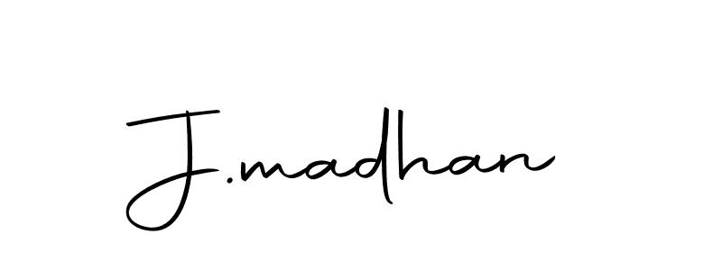 Also we have J.madhan name is the best signature style. Create professional handwritten signature collection using Autography-DOLnW autograph style. J.madhan signature style 10 images and pictures png