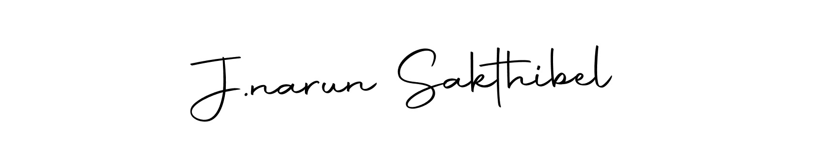 Use a signature maker to create a handwritten signature online. With this signature software, you can design (Autography-DOLnW) your own signature for name J.narun Sakthibel. J.narun Sakthibel signature style 10 images and pictures png