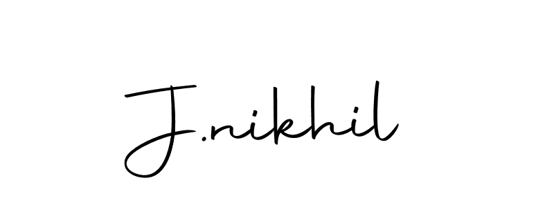 You can use this online signature creator to create a handwritten signature for the name J.nikhil. This is the best online autograph maker. J.nikhil signature style 10 images and pictures png