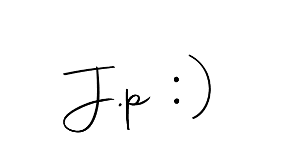 How to Draw J.p :) signature style? Autography-DOLnW is a latest design signature styles for name J.p :). J.p :) signature style 10 images and pictures png