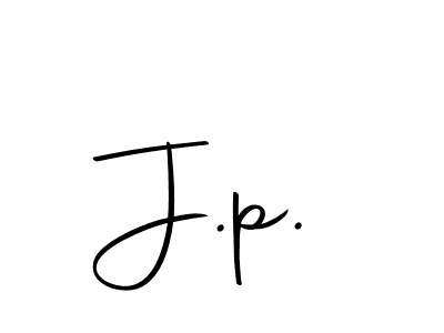 The best way (Autography-DOLnW) to make a short signature is to pick only two or three words in your name. The name J.p. include a total of six letters. For converting this name. J.p. signature style 10 images and pictures png