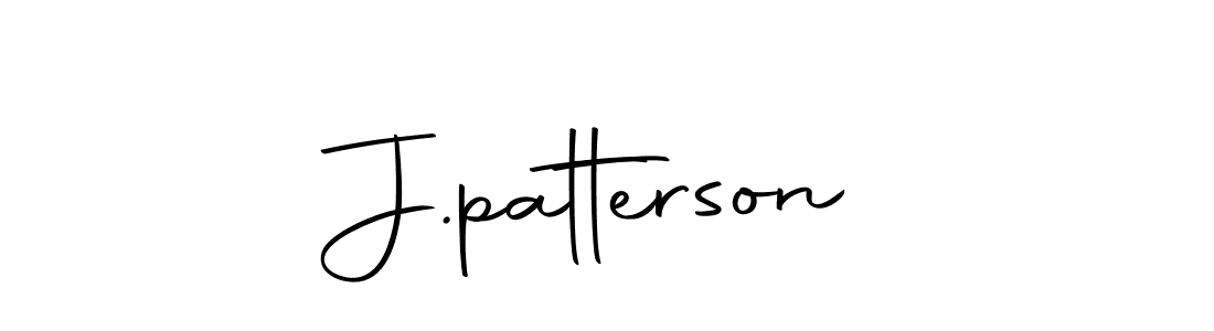 Create a beautiful signature design for name J.patterson. With this signature (Autography-DOLnW) fonts, you can make a handwritten signature for free. J.patterson signature style 10 images and pictures png